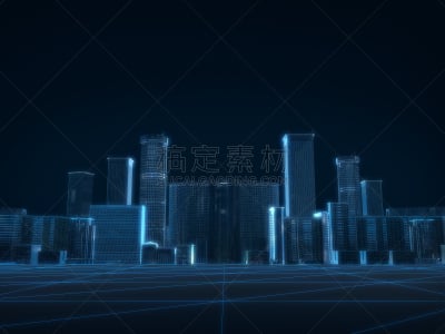 x光片,城市,透明,三维图形,蓝色,黑色,背景,线框模型,帕纳若玛山庄,全息图