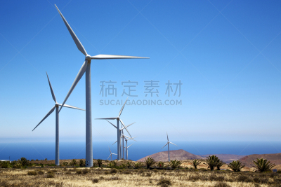 天空,非洲,风,兰萨罗特岛,纹理效果,风力,能源,半球体,涡轮,金属
