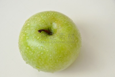 苹果,绿色,背景,瓦,水,水平画幅,水的各种形态,素食,湿,生食