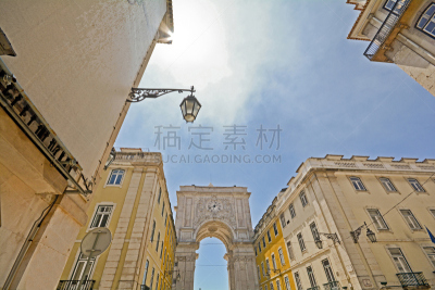 拉奥古斯塔步行街,拜克萨,里斯本,居住区,葡萄牙,家畜,阿尔科,奇亚多区,高地区,科梅尔西奥广场