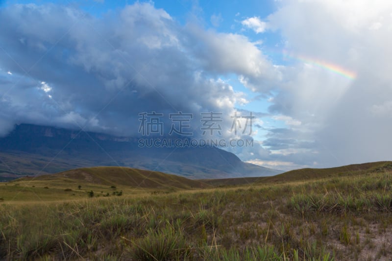 罗赖马山,罗赖马州,平顶山,平顶山区,canaima,委内瑞拉,南美,水平画幅,无人,户外