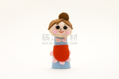 女人,手指木偶,毛绒玩具,留白,水平画幅,毛毡制品,家庭生活,木偶剧,仅成年人