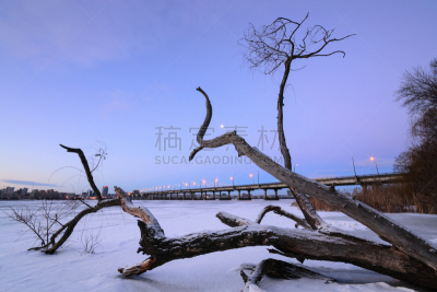 河流,冰海峡,水,天空,美,水平画幅,夜晚,雪,月亮,曙暮光