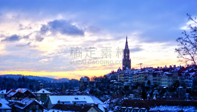 伯尔尼,瑞士,自然,天空,寒冷,宁静,旅游目的地,水平画幅,地形