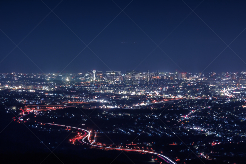 函馆,夜晚,七饭町,天空,曙暮光,旅行者,灯,都市风景,海滩,冬天