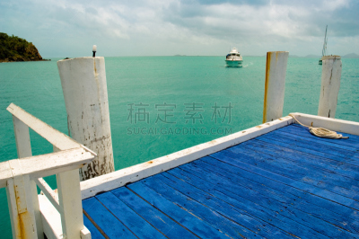 马桩,2007,水平画幅,码头,无人,海港,蓝色,船,海洋,木桩