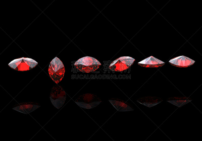 宝石,珠宝,黑色背景,石榴石,希尔弗河,铂,个人随身用品,水平画幅,形状,无人