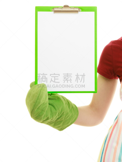 留白,家庭妇女,写字板,拿着,垂直画幅,配方,商店,商业厨房,市场营销,空的