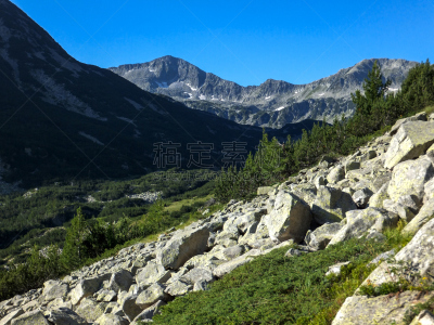 山,保加利亚,地形,水,休闲活动,水平画幅,云,皮林山脉,无人,夏天