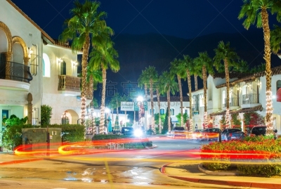 路灯,旅游目的地,古奇拉谷,河滨县,美国,水平画幅,建筑,夜晚,无人,户外