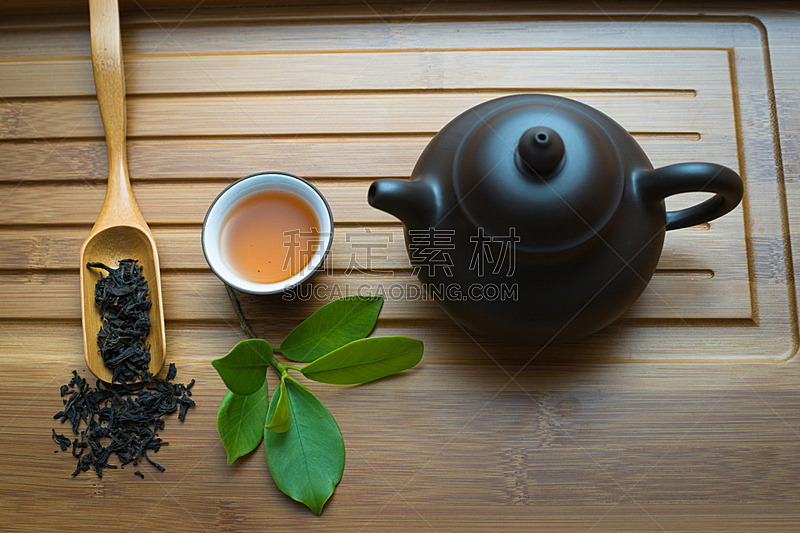 茶道,茶叶,水平画幅,无人,茶杯,饮料,特写,茶,茶壶,陶瓷工艺品