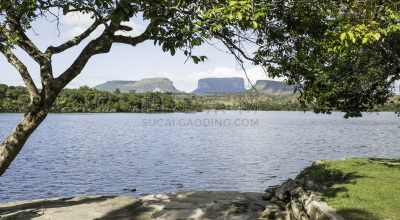 河流,canaima,委内瑞拉,山,平顶山区,平头,小的,自然界的状态,自由,环境