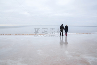海滩,青年伴侣,冰,海滨雏菊,白日梦,双亲家庭,休闲活动,女朋友,旅行者,青年人