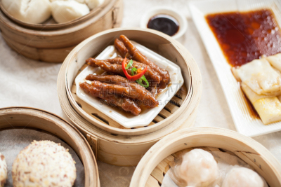 食品,点心,粤菜,白米粥,中式小笼包,广州,水平画幅,无人,动物身体部位,特写
