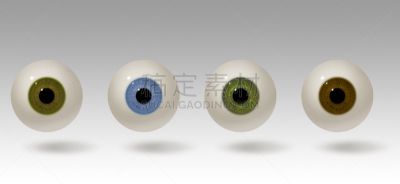 绘画插图,眼球,玻璃假眼,淡褐色眼睛,绿色眼睛,假肢,眼睛颜色,人造的,褐色,水平画幅