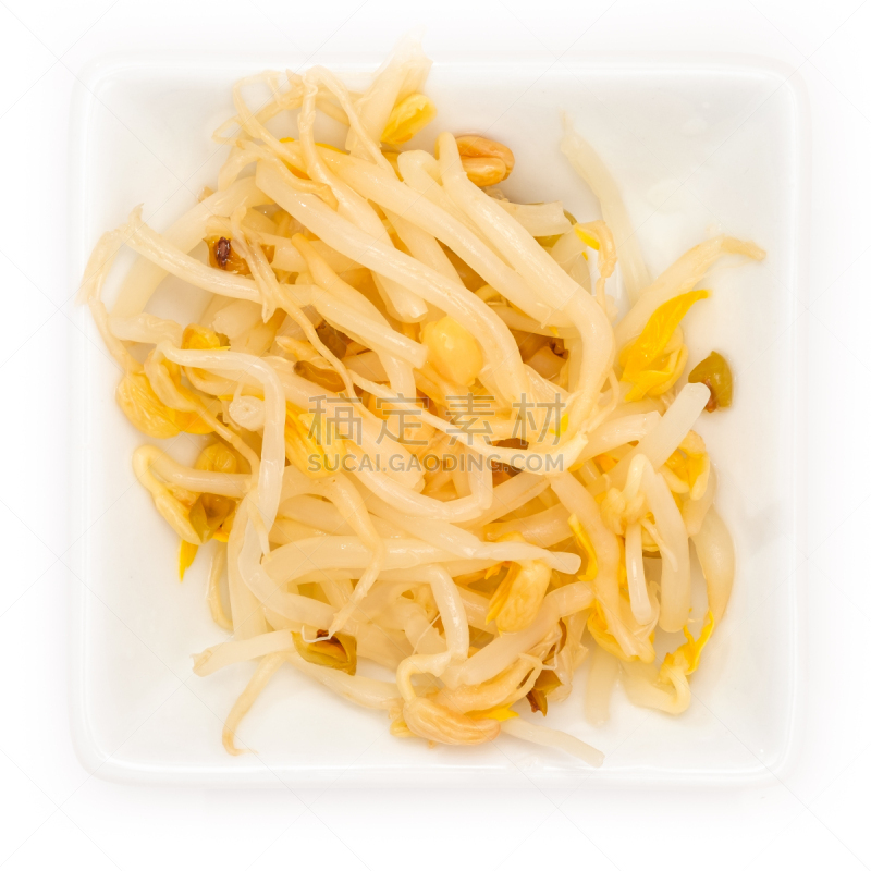 绿豆,秧苗,金色,白色,碗,蔬菜,陶瓷制品,背景分离,健康食物,瓷器