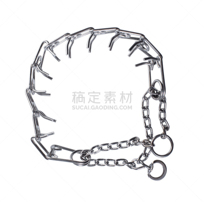 宠物项圈,职权,金属,带子,一个物体,狗链,背景分离,扣环,脖子,狗