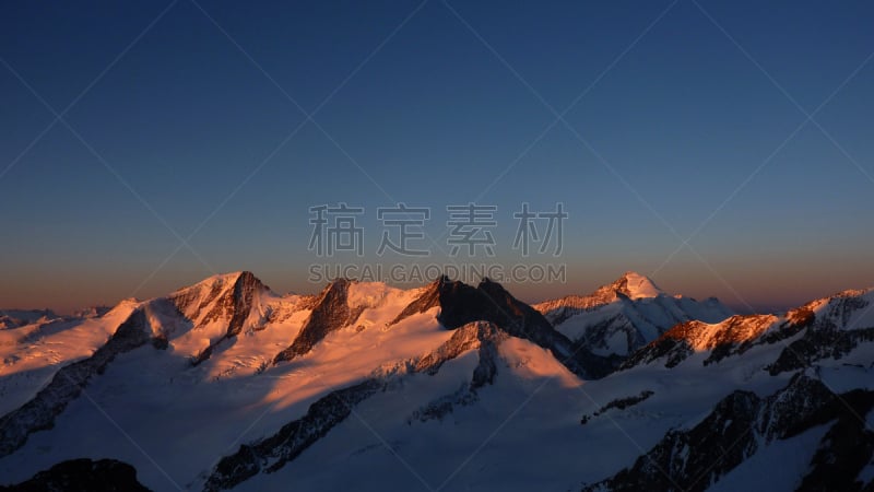 自然美,美,水平画幅,雪,早晨,户外,高山辉,冬天,山,日出