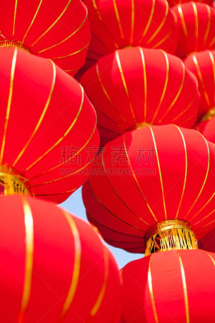 灯笼,悬挂的,红色,纪念品,中国元宵节,中国灯笼,2017年,大量物体,新年前夕,球体