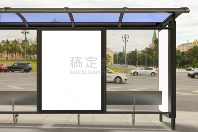 布告栏,空白的,灯箱,留白,零售展示,边框,水平画幅,无人,市区路,绘画插图