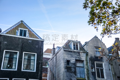 海港,运河,荷兰,街道,河流,南,房屋,城市,多德雷赫特,白昼