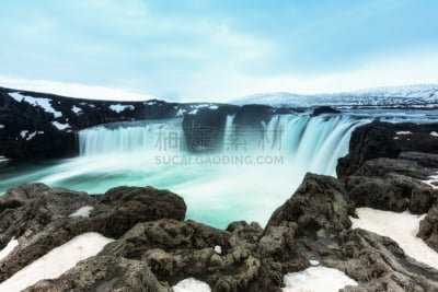 上帝瀑布,冰岛国,mele cascades waterfall,埃法特岛,米湖,色彩饱和,名声,北极,活力,浪漫