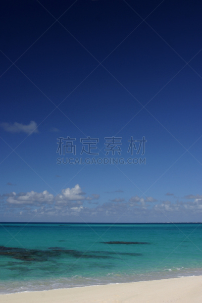 天空,海洋,索尔特岛,凯科斯群岛,特克斯和凯科斯群岛,垂直画幅,留白,沙子,无人,户外