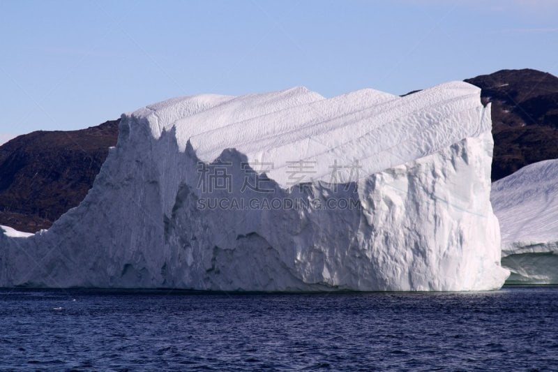 冰山,格陵兰,破冰船,水平画幅,无人,北冰洋,北极,海洋,摄影