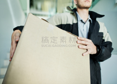 设备用品,挨家挨户推销的人,信使,递送人员,办公室,留白,水平画幅,易接近性,货运,白人