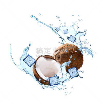 水果,垂直画幅,水,芳香的,湿,椰子,饮料,棕榈树,明亮,白色