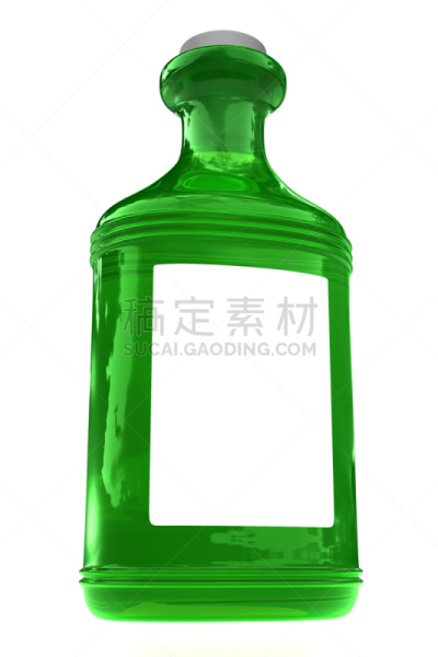 绿色,瓶子,垂直画幅,空白的,留白,形状,无人,软木塞,绘画插图,玻璃