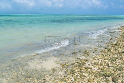 海滩,竹富岛,冲绳县,风景,留白,休闲活动,沙子,平视角,竹富町,纯净