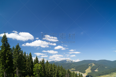 地形,卡帕锡安山脉,伊万诺-弗兰克依维卡,高积云,生态旅游,天空,气候,滑雪坡,夏天,山脊