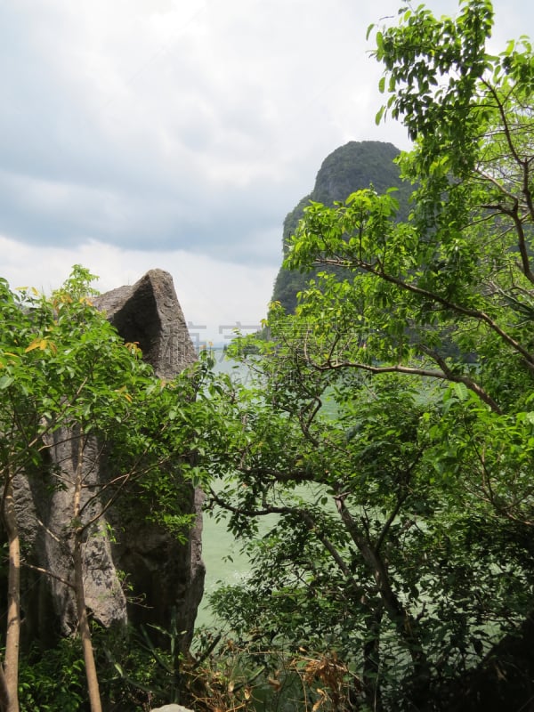 詹姆斯庞德岛,观光船,洞穴,垂直画幅,零售店,无人,泰国,岛,海洋,摄影