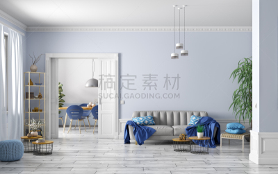 现代,三维图形,起居室,公寓,饭厅,室内设计师,吧椅,茶几,照明设备,华贵