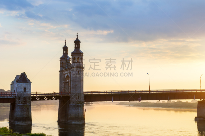 桥,伊丽莎白二世,水,天空,水平画幅,早晨,海产,行人,夏天,户外