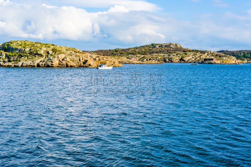 群岛,船,西约特兰,skagerrak,摩托艇,水,休闲活动,客船,水平画幅,山