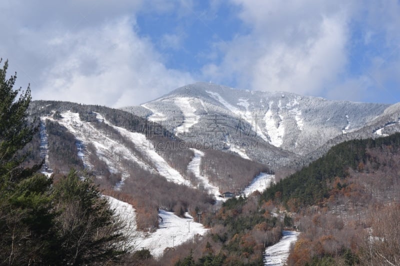 阿迪隆戴克山脉,冬季运动,lake placid town,秋天,图像,滑雪运动,雪,美国,无人,户外