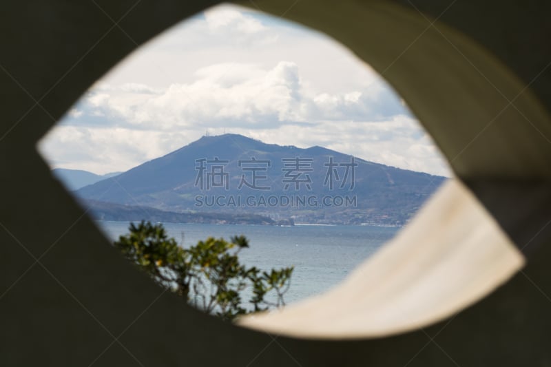 形状,透过窗户往外看,大西洋,人的眼睛,山,风景,海岸线,别有洞天,自然美,水