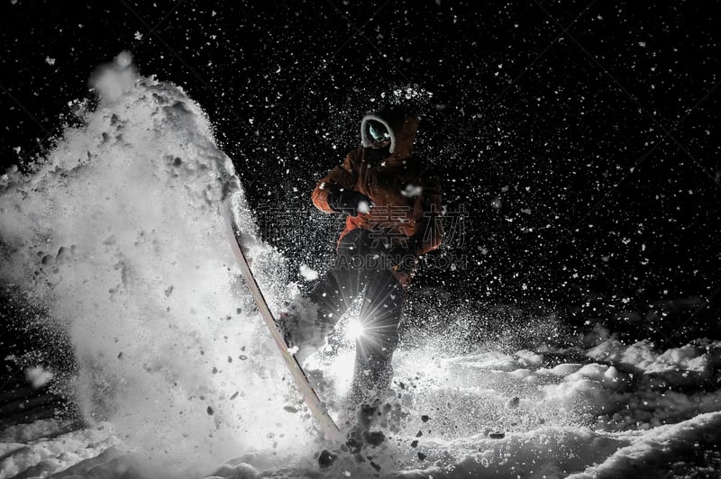 夜晚,雪,滑雪板,经理,雪板,专业人员,运动,极限运动,职业运动员,户外