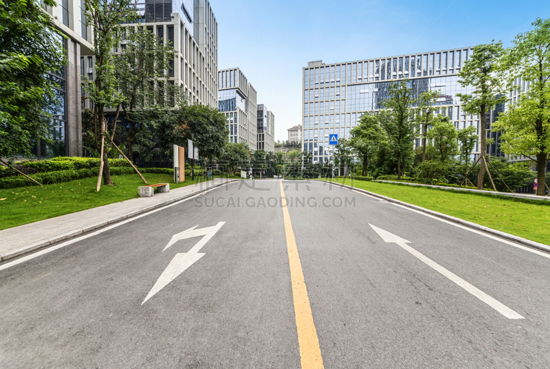 公路,重庆,空的,都市风景,横截面,沥青,汽车,交通,枝繁叶茂,现代