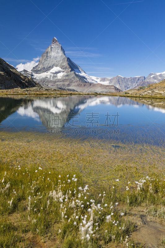 瑞佛系湖,马特洪峰,瑞士阿尔卑斯山,著名景点,湖,岩石,夏天,户外,天空,高处