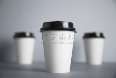 一次性杯子,分离着色,灰色,白色,一次性物品,褐色,水平画幅,无人,纸板,塑胶