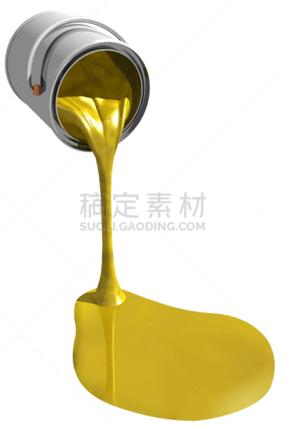 三维图形,黄金,墨水,油漆罐,可循环移动图像,加仑,背景分离,美术工艺,大桶,涂料