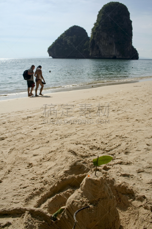 旅行者,泰国,莱雷海滩,垂直画幅,水,美,度假胜地,休闲活动,安达曼海,海滨流浪汉