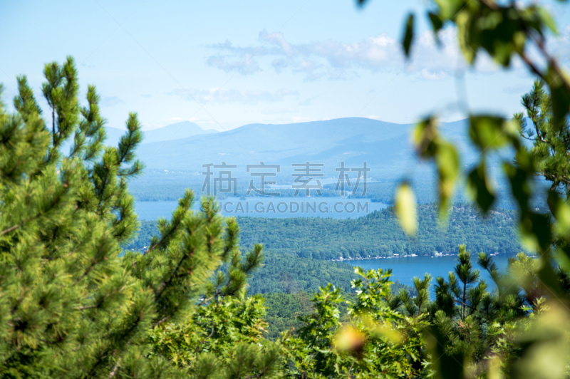 温尼佩绍基湖,风景,图像,肉汁,缅因州,偏远地区,2016,水,天空,水平画幅