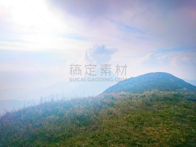 大屿山,芦苇,水平画幅,非都市风光,山,无人,偏远的,户外,草,植物