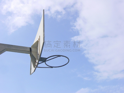 篮球框,球,天空,水平画幅,进行中,无人,静止的,高处,运动,彩色图片