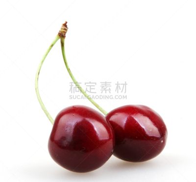 樱桃,甜食,分离着色,白色,莫利洛黑樱桃,水平画幅,素食,无人,生食,维生素
