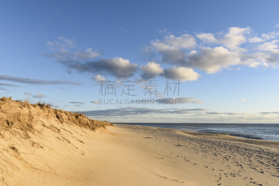 柯德角,日光,海滩,早晨,马萨诸塞,新英格兰,云,大西洋,自然美,春天